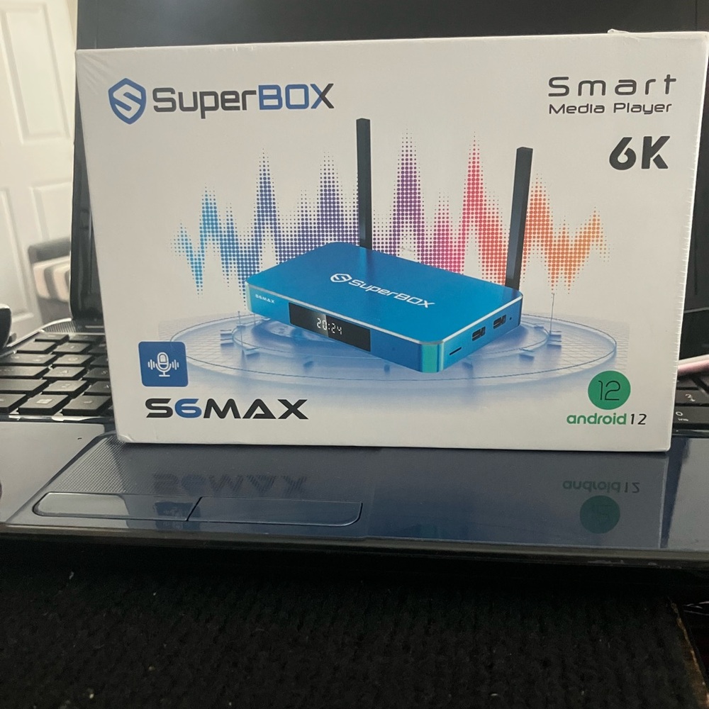 NEW SUPERBOX S6 MAX BUNDLE WITH GOOGLE ANDROID TV STREAMING SET TOP BOX SUPER!!!